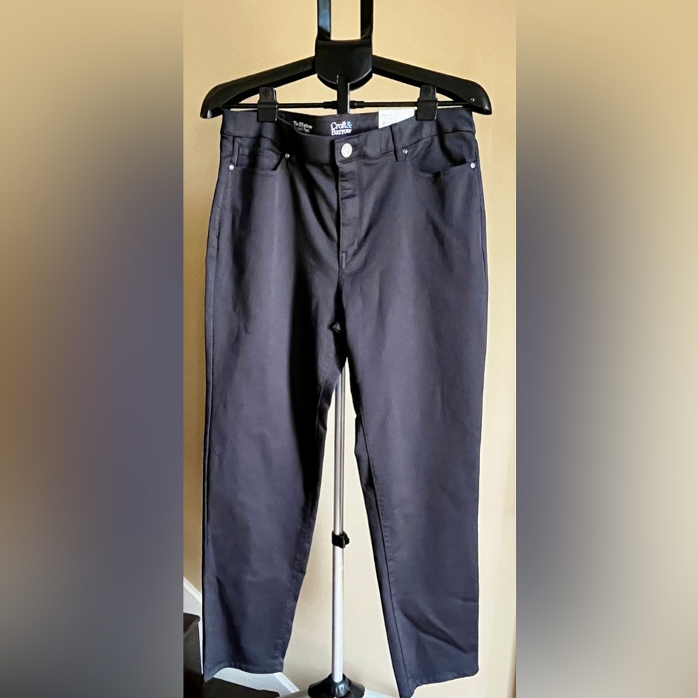 Croft & Barrow Charcoal Ankle Pants